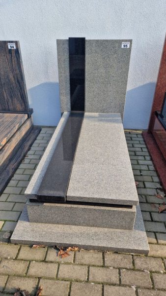 BOHUS SZARY+CIEMNY nr 95 nagrobek pojedynczy